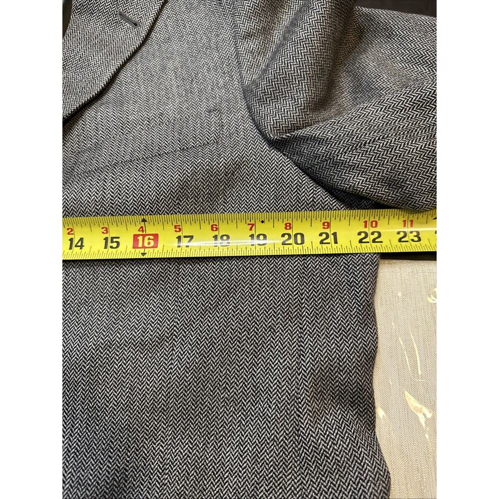 Hart Schaffner Marx Blazer Men 42R Herringbone Three Button - Picture 8 of 14